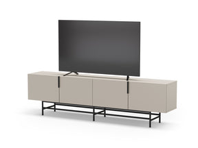 Mobile TV 4 ante con gamba in metallo Elide 200x63 cm