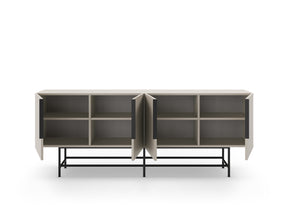 Madia 4 ante con gamba in metallo Elide 200x77 cm