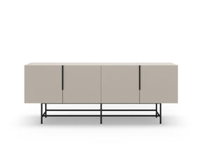 Madia 4 ante con gamba in metallo Elide 200x77 cm