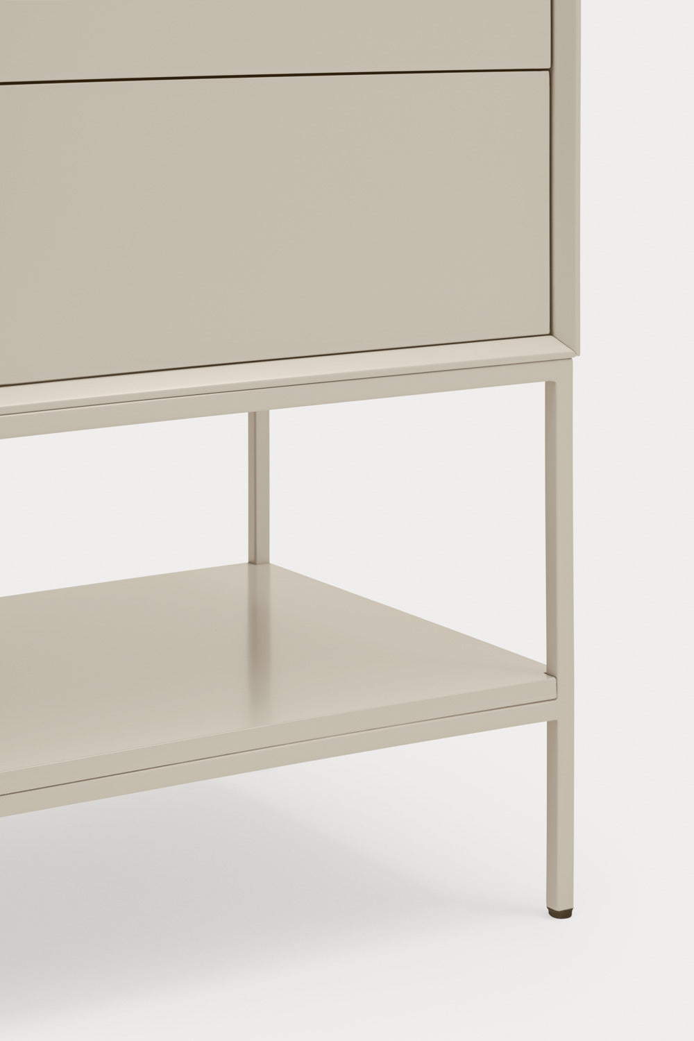 Mobile TV 2 ante 2 cassetti con gambe in metallo Platt 178x74 cm