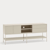 Mobile TV 2 ante 2 cassetti con gambe in metallo Platt 178x74 cm