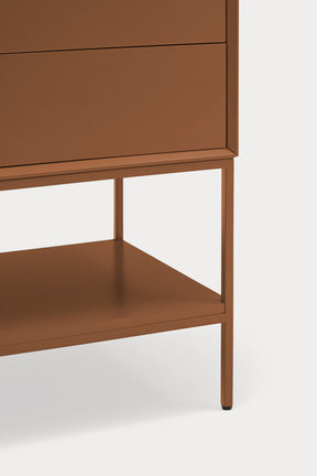 Mobile TV 2 ante 2 cassetti con gambe in metallo Platt 178x74 cm