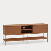 Mobile TV 2 ante 2 cassetti con gambe in metallo Platt 178x74 cm