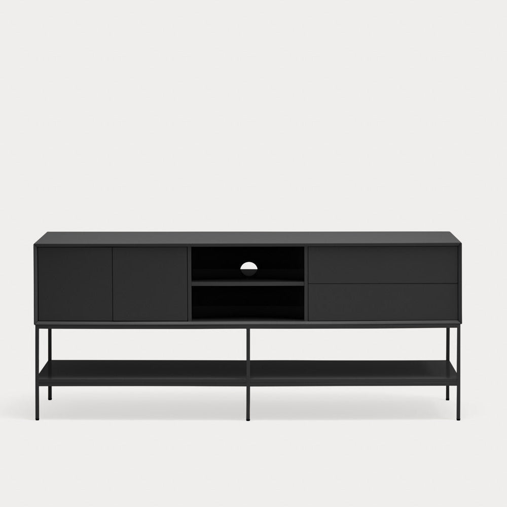 Mobile TV 2 ante 2 cassetti con gambe in metallo Platt 178x74 cm