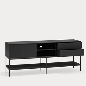 Mobile TV 2 ante 2 cassetti con gambe in metallo Platt 178x74 cm