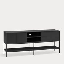 Mobile TV 2 ante 2 cassetti con gambe in metallo Platt 178x74 cm