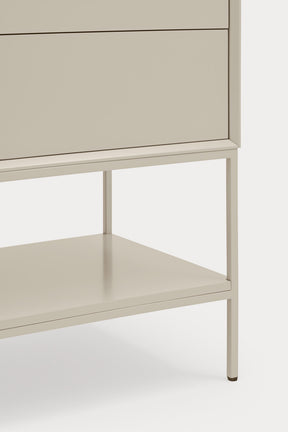 Mobile TV 3 ante 2 cassetti con gambe in metallo Platt 220x74 cm