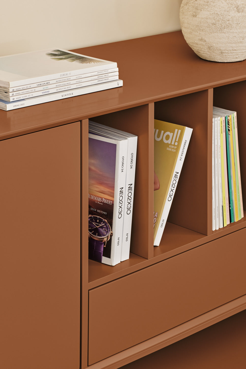 Madia 2 ante 4 cassetti con gambe in metallo Platt 220x98 cm