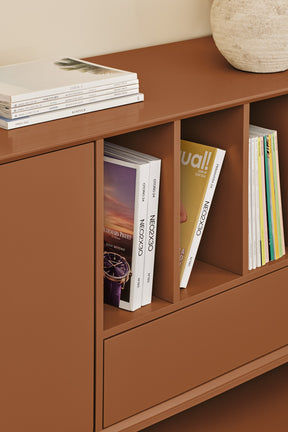 Madia 2 ante 4 cassetti con gambe in metallo Platt 220x98 cm