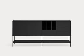 Madia 2 ante 4 cassetti con gambe in metallo Platt 220x98 cm