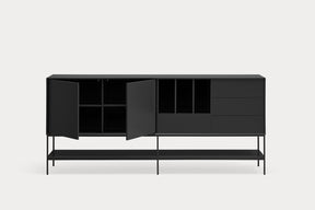 Madia 2 ante 4 cassetti con gambe in metallo Platt 220x98 cm