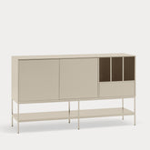 Madia 2 ante 1 cassetto con gambe in metallo Platt 166x98 cm