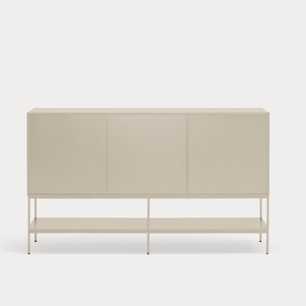 Madia 2 ante 1 cassetto con gambe in metallo Platt 166x98 cm