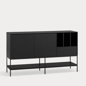 Madia 2 ante 1 cassetto con gambe in metallo Platt 166x98 cm