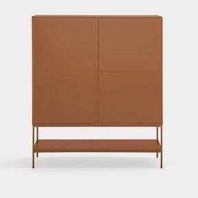Credenza 1 anta 5 cassetti con gambe in metallo Platt 120x140 cm