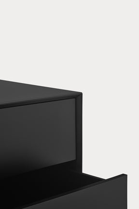 Credenza 1 anta 5 cassetti con gambe in metallo Platt 120x140 cm