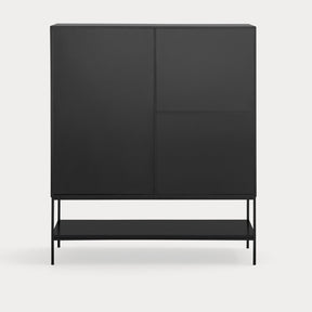 Credenza 1 anta 5 cassetti con gambe in metallo Platt 120x140 cm