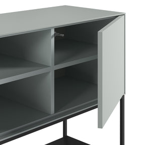 Madia 3 ante con gamba in metallo Emy 180x80 cm