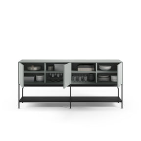 Madia 3 ante con gamba in metallo Emy 180x80 cm