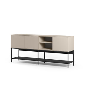 Madia 3 ante con gamba in metallo Emy 180x80 cm