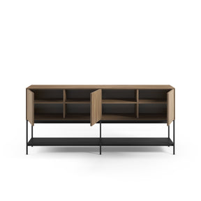 Madia 3 ante con gamba in metallo Emy 180x80 cm