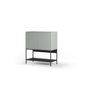 Credenza 2 ante con gamba in metallo Emy 80x90 cm