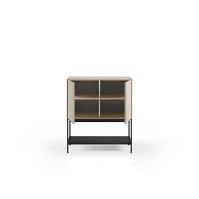 Credenza 2 ante con gamba in metallo Emy 80x90 cm