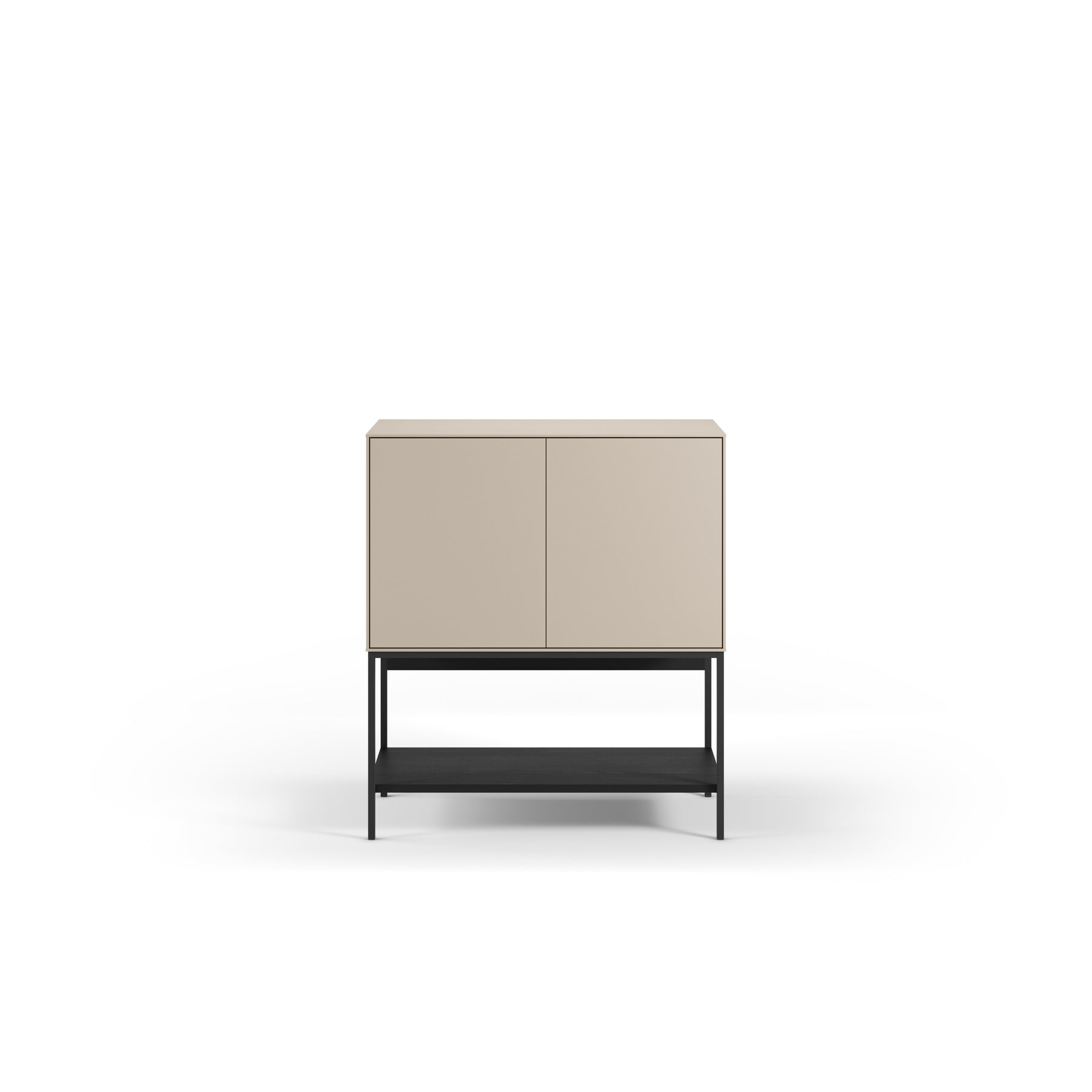 Credenza 2 ante con gamba in metallo Emy 80x90 cm