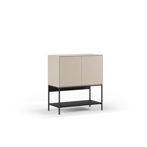 Credenza 2 ante con gamba in metallo Emy 80x90 cm