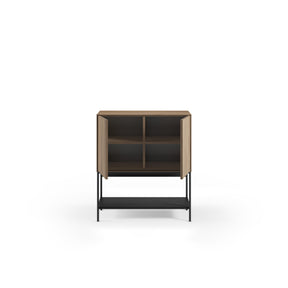 Credenza 2 ante con gamba in metallo Emy 80x90 cm