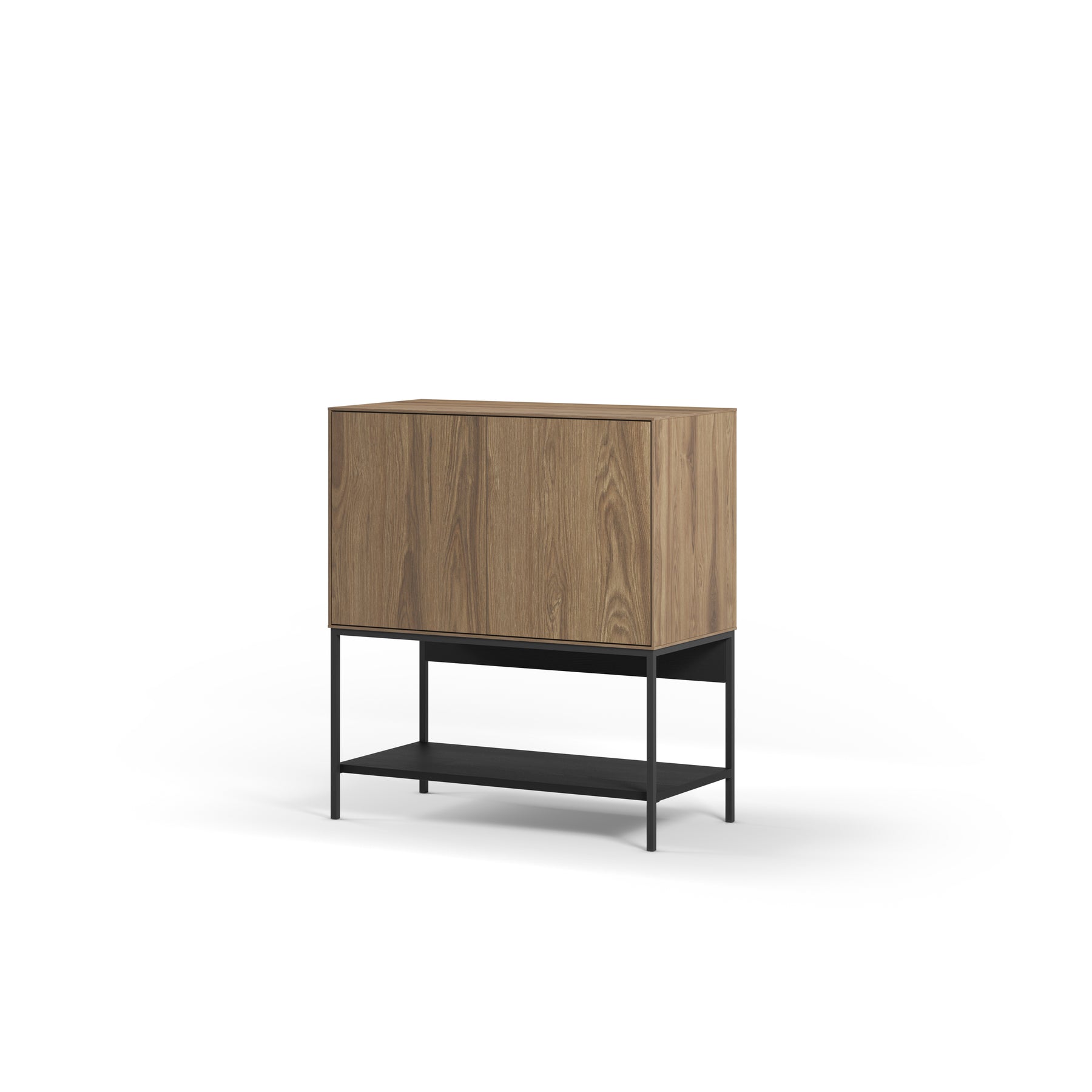Credenza 2 ante con gamba in metallo Emy 80x90 cm