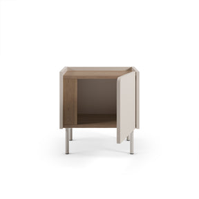 Comodino 1 anta crema Lucis 35x47 cm