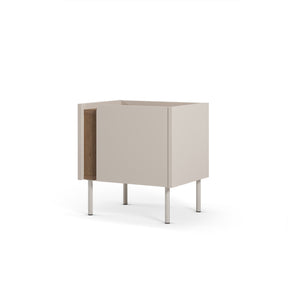 Comodino 1 anta crema Lucis 35x47 cm