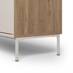 Madia 4 ante crema e rovere Remy 180x80 cm