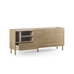 Madia 3 ante 1 cassetto rovere Dara 180x75 cm