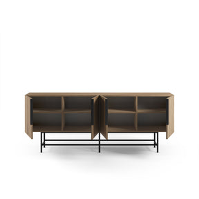 Madia 4 ante con gamba in metallo Elide 200x77 cm