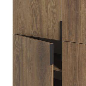 Credenza 4 ante con gamba in metallo Elide 100x128 cm