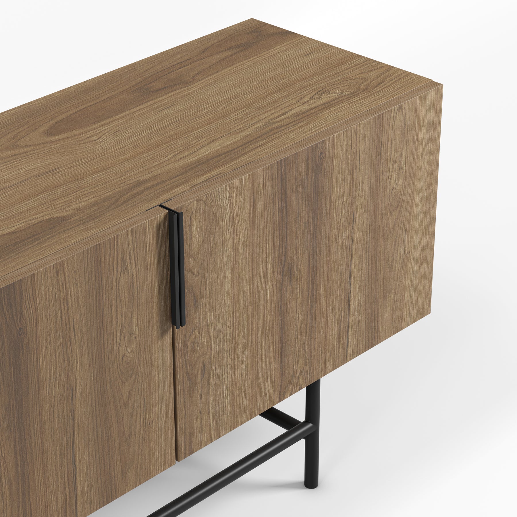 Mobile TV 4 ante con gamba in metallo Elide 200x63 cm