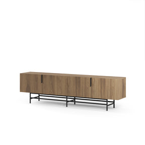 Mobile TV 4 ante con gamba in metallo Elide 200x63 cm