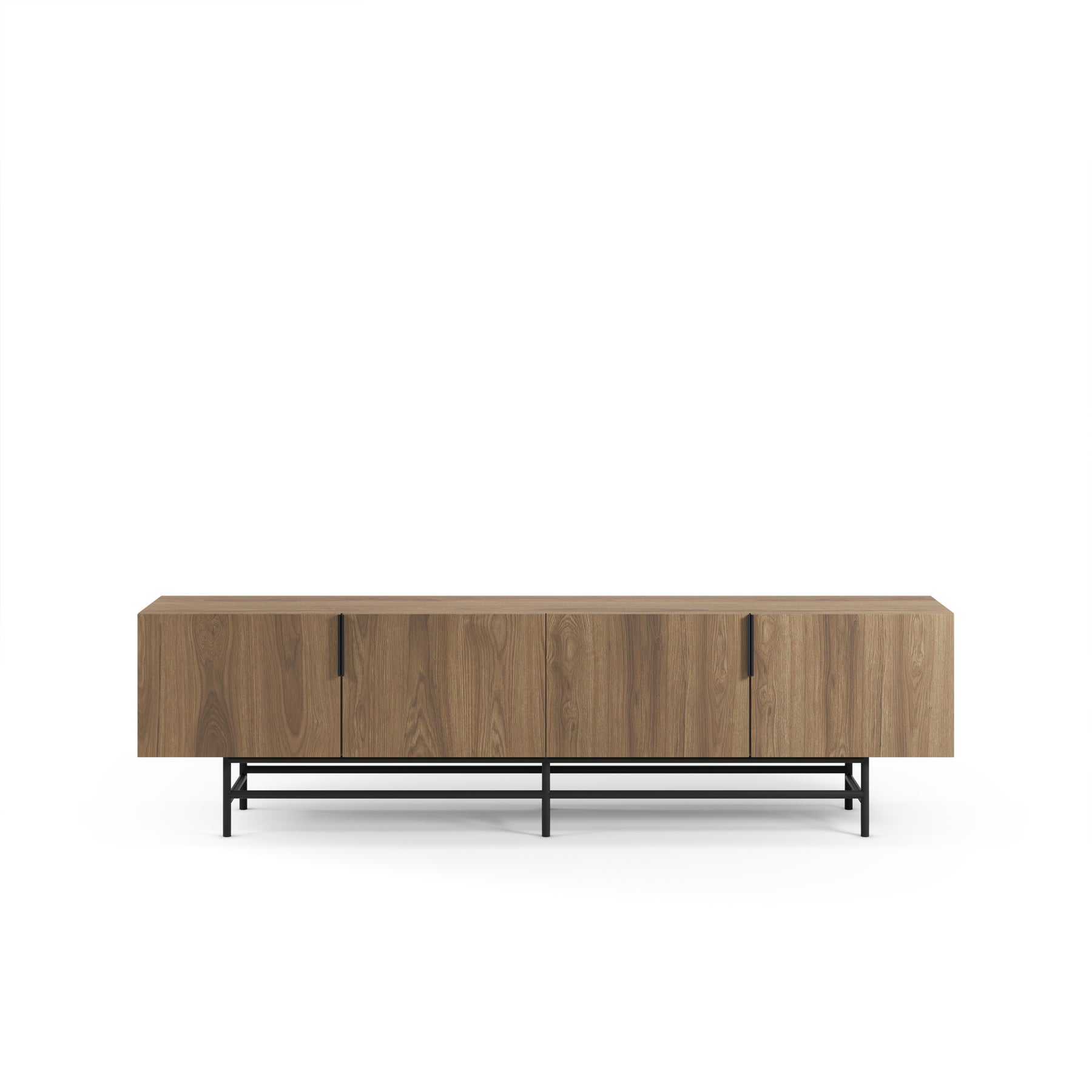 Mobile TV 4 ante con gamba in metallo Elide 200x63 cm