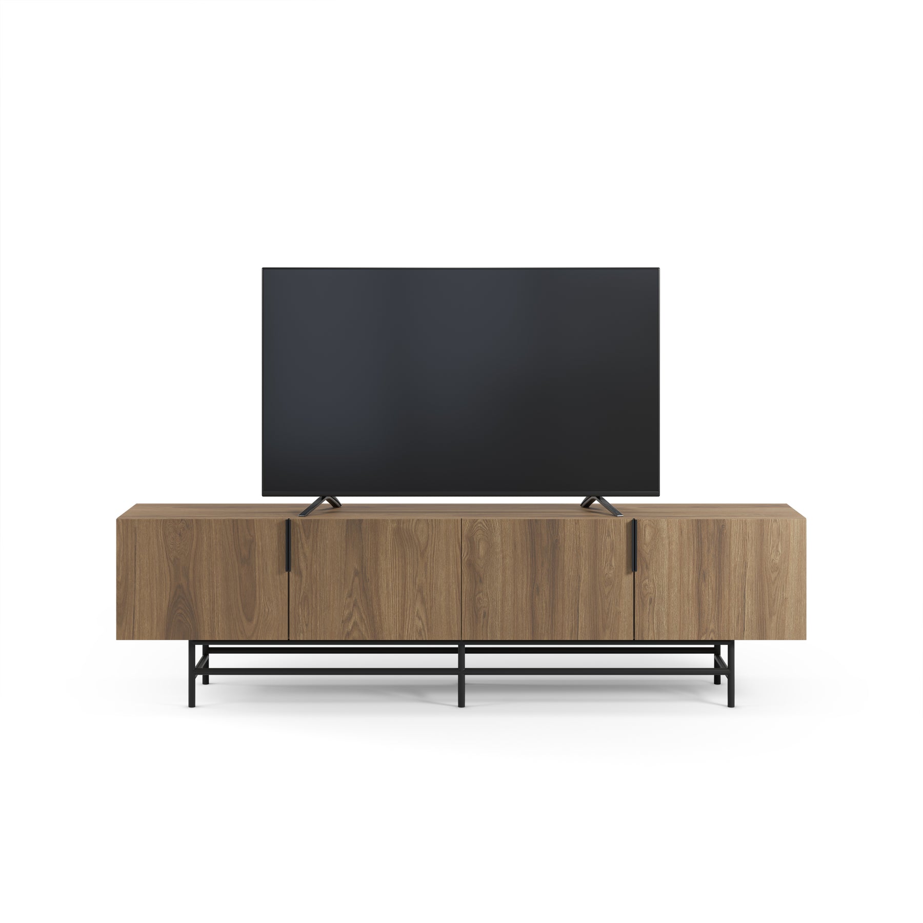 Mobile TV 4 ante con gamba in metallo Elide 200x63 cm