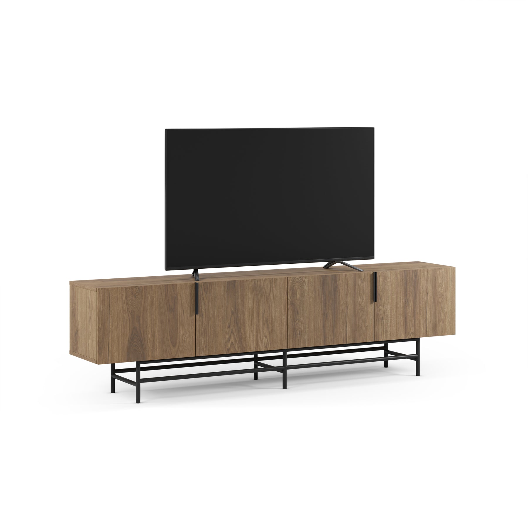 Mobile TV 4 ante con gamba in metallo Elide 200x63 cm