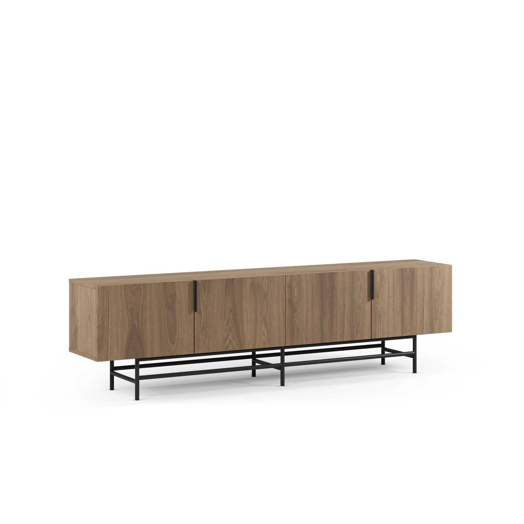 Mobile TV 4 ante con gamba in metallo Elide 200x63 cm