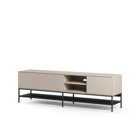 Mobile TV 2 ante con gamba in metallo Emy 180x55 cm