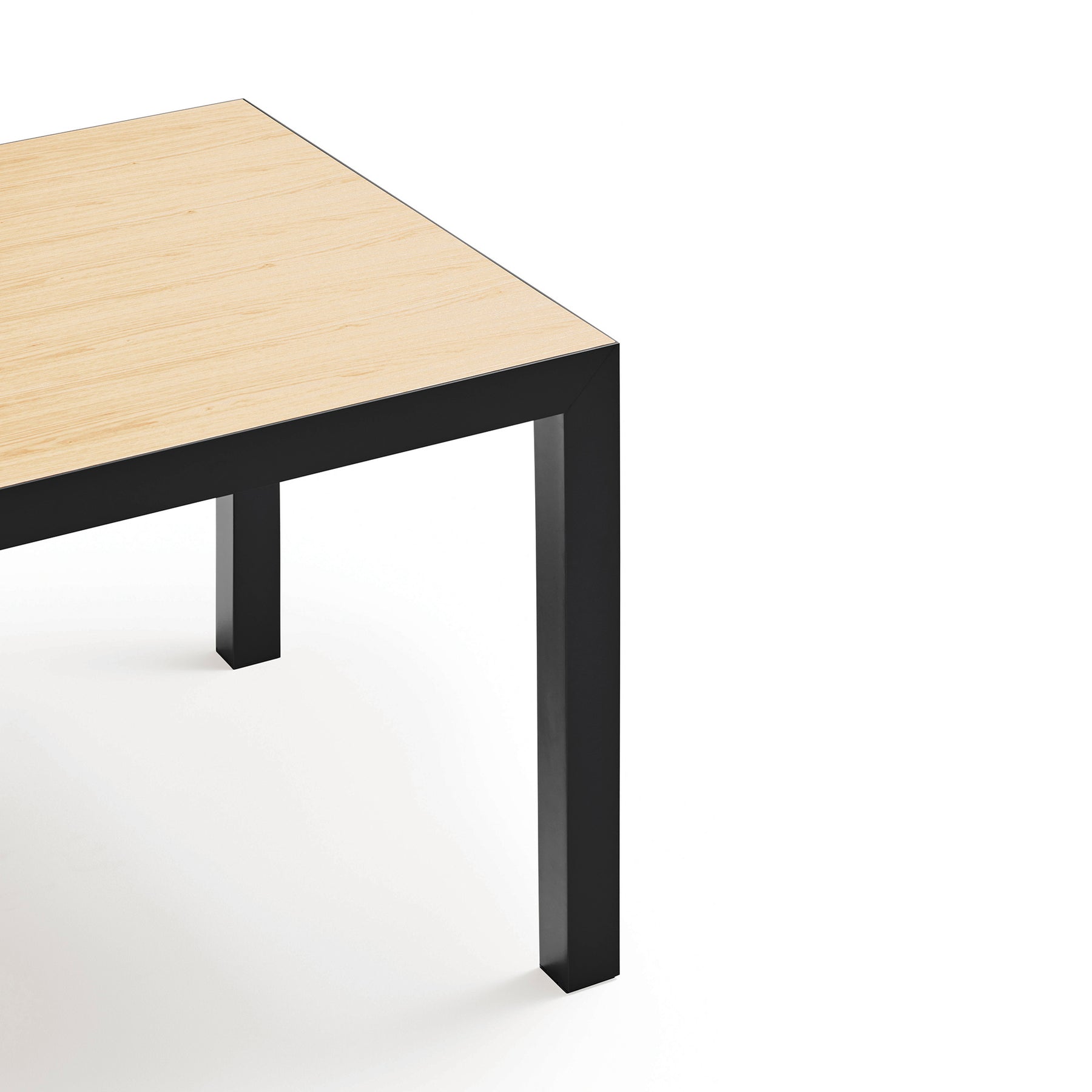 Tavolo rettangolare con gambe in metallo Karn 180x75 cm