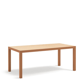 Tavolo rettangolare con gambe in metallo Karn 180x75 cm