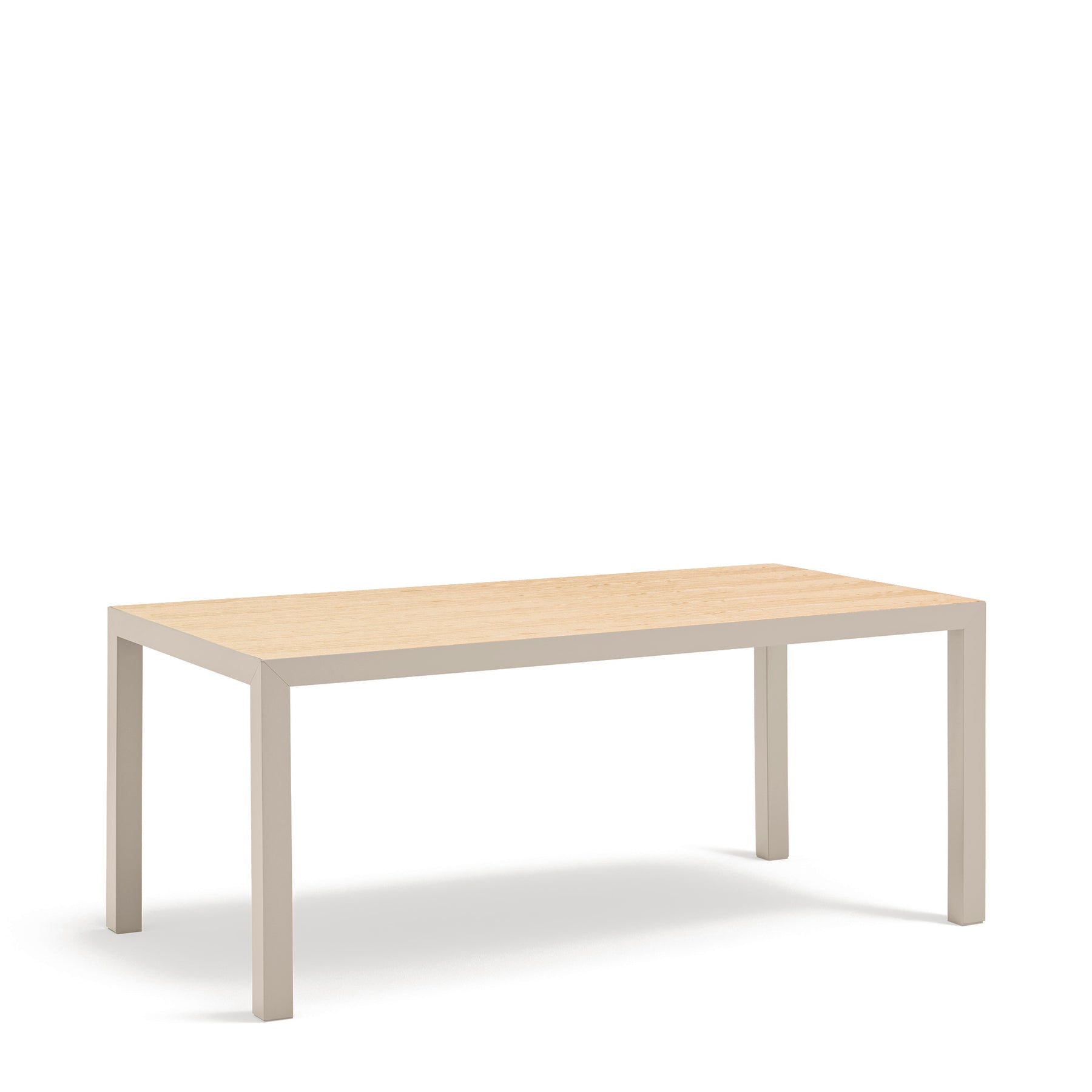 Tavolo rettangolare con gambe in metallo Karn 180x75 cm