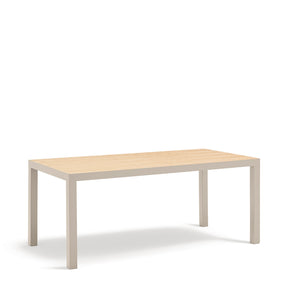 Tavolo rettangolare con gambe in metallo Karn 180x75 cm