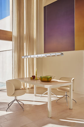 Tavolo rettangolare con gambe in metallo Karn 180x75 cm