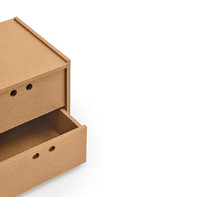 Comodino 2 cassetti Lully 40x42 cm